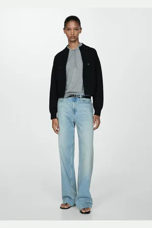 MANGO Chaqueta punto bolsillos