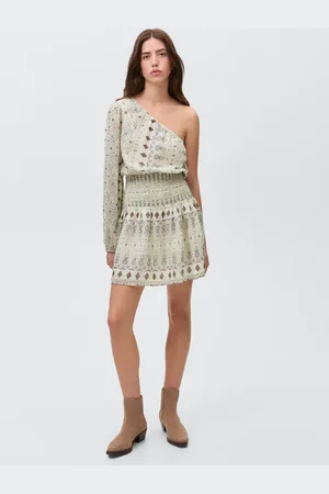 MANGO TEEN Vestido corto asimétrico CH