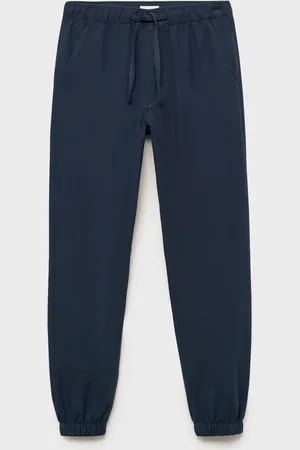 MANGO TEEN Pantalón jogger lino algodón E