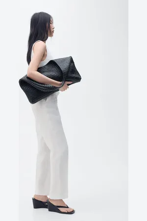MANGO Pantalón traje lino