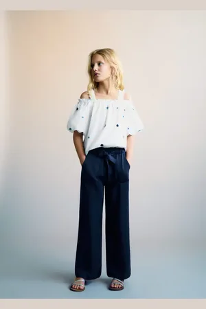 MANGO KIDS Blusa algodón detalles bordados 6