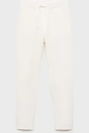 MANGO TEEN Pantalón lino algodón E