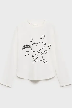 MANGO KIDS Camiseta manga larga Snoopy 8 años