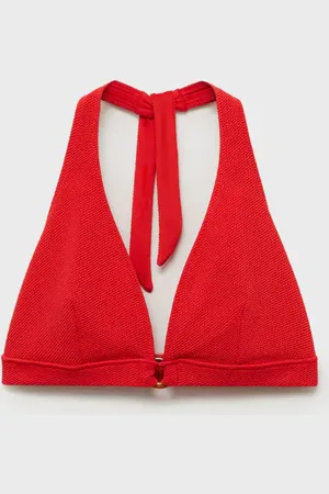 MANGO Top bikini textura anilla decorativa