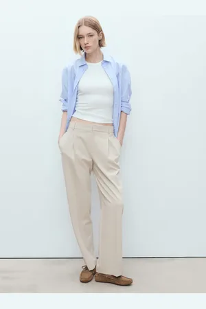 MANGO Pantalón recto pinzas