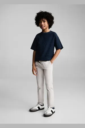 MANGO KIDS Pantalón slim fit algodón
