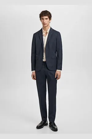 MANGO AN Camisa traje super slim fit algodón stretch E