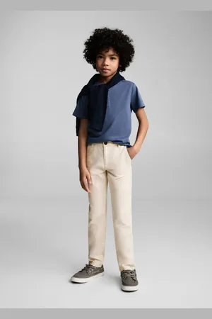 MANGO KIDS Pantalón lino algodón
