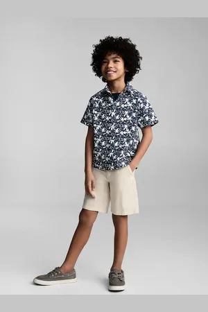 MANGO KIDS Camisa estampado tropical
