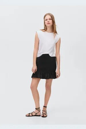 MANGO TEEN inifalda fruncida volante CH