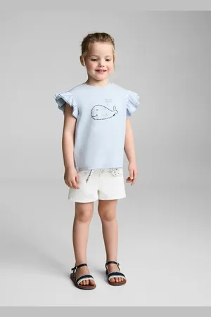 MANGO BABY Camiseta bordada volantes 4 años