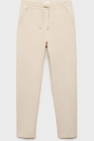 MANGO TEEN Pantalón lino algodón