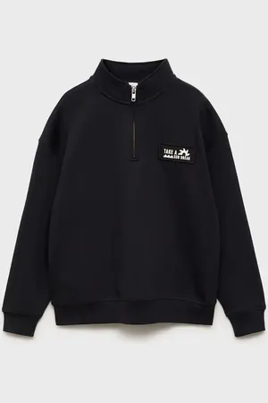 MANGO KIDS Sudadera cuello alto cremallera 6 años