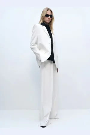 MANGO Pantalón traje wideleg pinzas