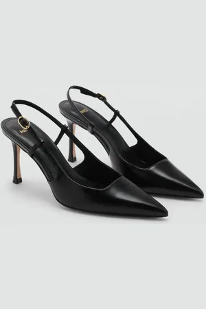 MANGO Zapato tacón piel punta 6
