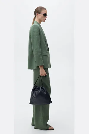 MANGO Pantalón recto lino 4E