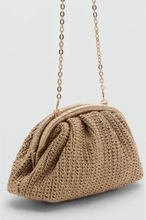 MANGO Bolso clutch acabado brillo Unitalla