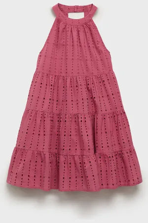 MANGO KIDS Vestido bordados volantes