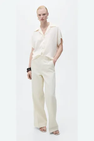 MANGO Camisa satinada manga corta CH