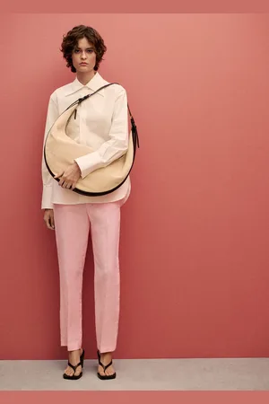 MANGO Pantalón traje lino