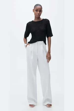 MANGO Jersey crochet manga corta