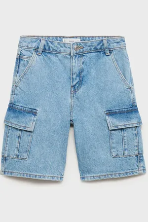 MANGO KIDS Bermudas vaqueras cargo
