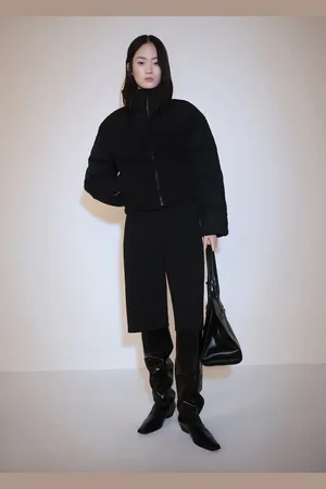 MANGO Anorak acolchado paneles bouclé