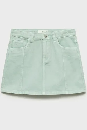 MANGO KIDS Falda corta vaquera