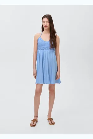 MANGO TEEN Vestido corto crochet