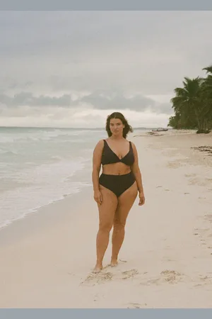MANGO Braga bikini tiro alto drapeada