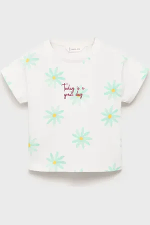 MANGO BABY Camiseta bordada estampada 28 meses