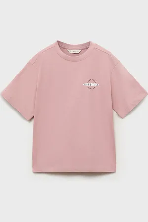 MANGO KIDS Camiseta mensaje manga corta 8 años