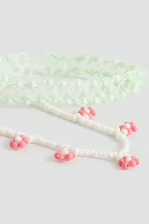 MANGO KIDS Set 2 collares combinados Unitalla