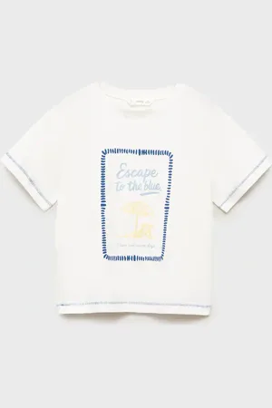 MANGO KIDS Camiseta algodón estampado 4 años