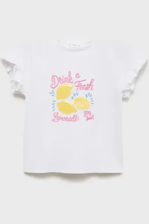 MANGO BABY Camiseta estampada volantes 2 años
