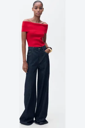 MANGO Top punto hombros descubiertos E