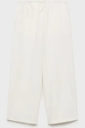 MANGO KIDS Pantalón lino algodón 2 años