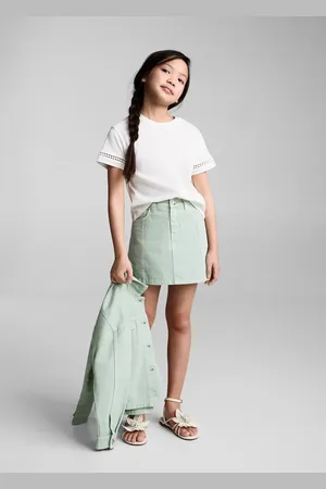 MANGO KIDS Falda corta vaquera