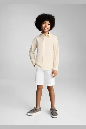 MANGO KIDS Camisa algodón y lino 2