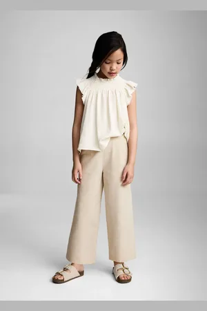 MANGO KIDS Pantalón culotte textura 2 años