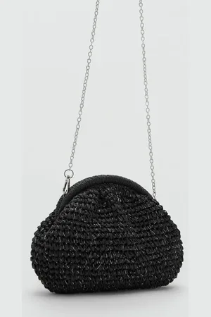 MANGO TEEN Bolso clutch fibra natural Unitalla