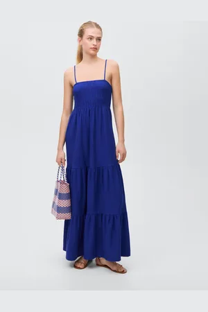 MANGO TEEN Vestido fruncido capas CH