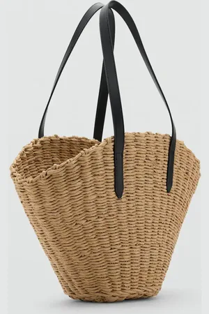 MANGO TEEN Bolso capazo fibra natural Unitalla