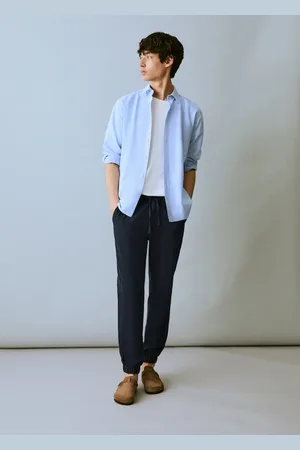 MANGO TEEN Pantalón jogger lino algodón E