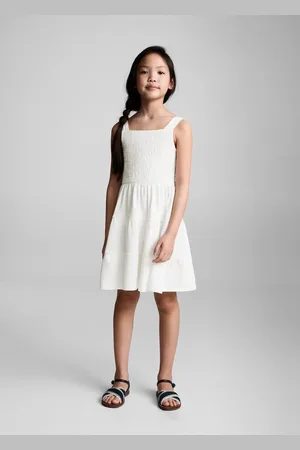 MANGO KIDS Vestido nido abeja algodón años