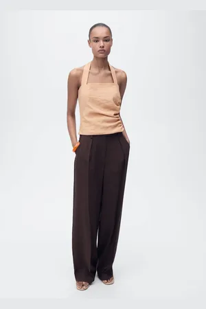 MANGO Top lyocell detalle fruncido