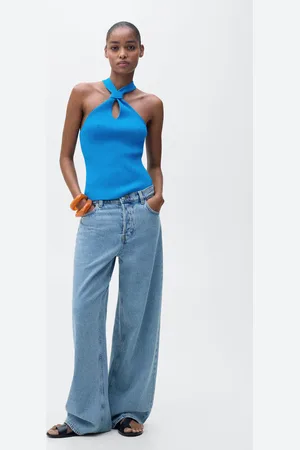 MANGO Top halter detalle nudo