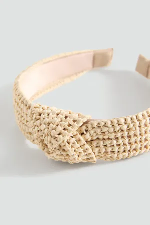 MANGO KIDS Diadema textura nudo Unitalla