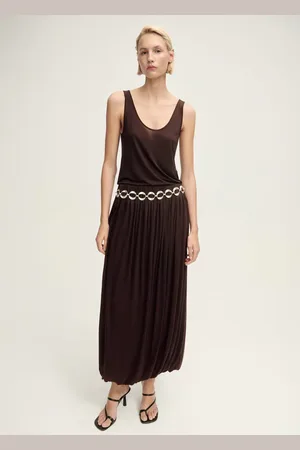 MANGO Top lyocell cuello escotado