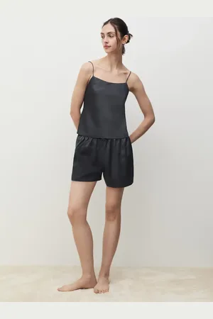 MANGO Short satinado lazo CH